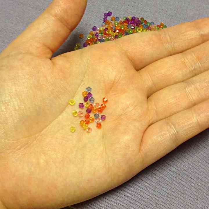 アクリル ビーズ ソロバンカット