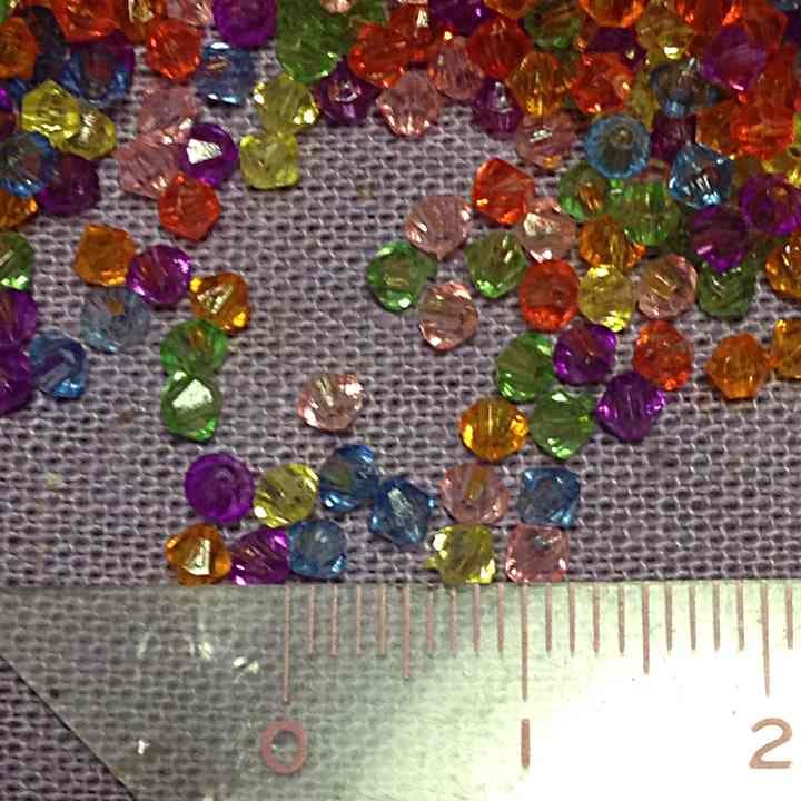 アクリル ビーズ ソロバンカット