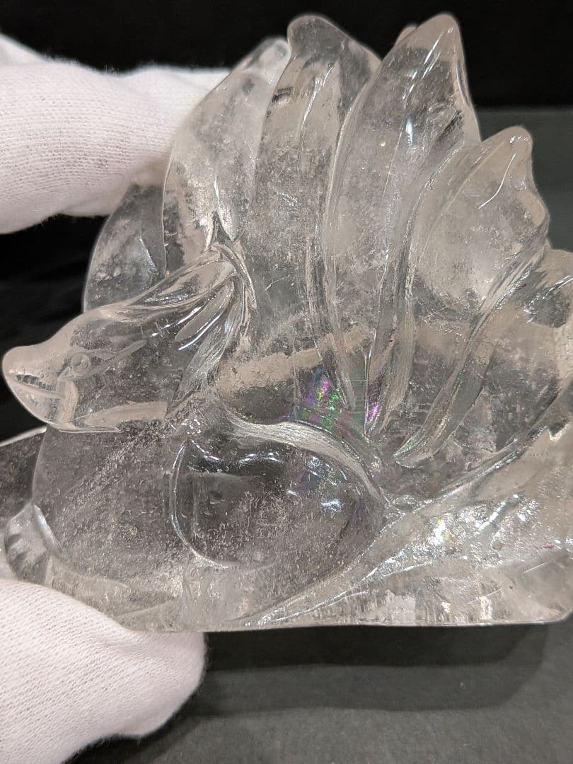 天然石 九尾ちゃん 水晶