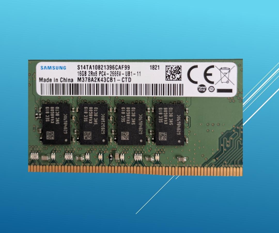 動作確認済みSAMSUNG DDR4 32G(16Gx2)/#33C