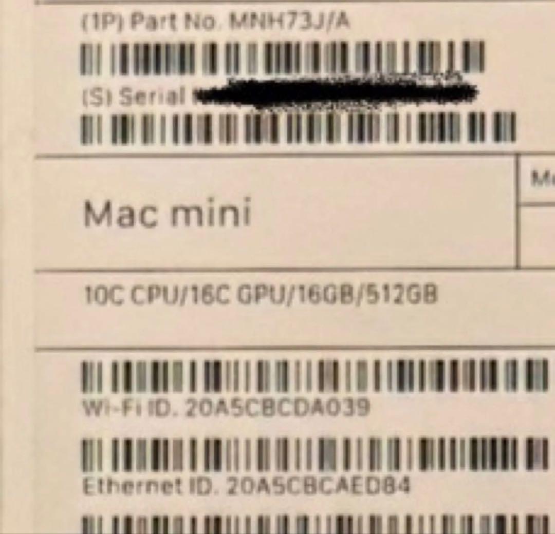 美】APPLE Mac mini M2Pro メモリ16GB SSD 512GB