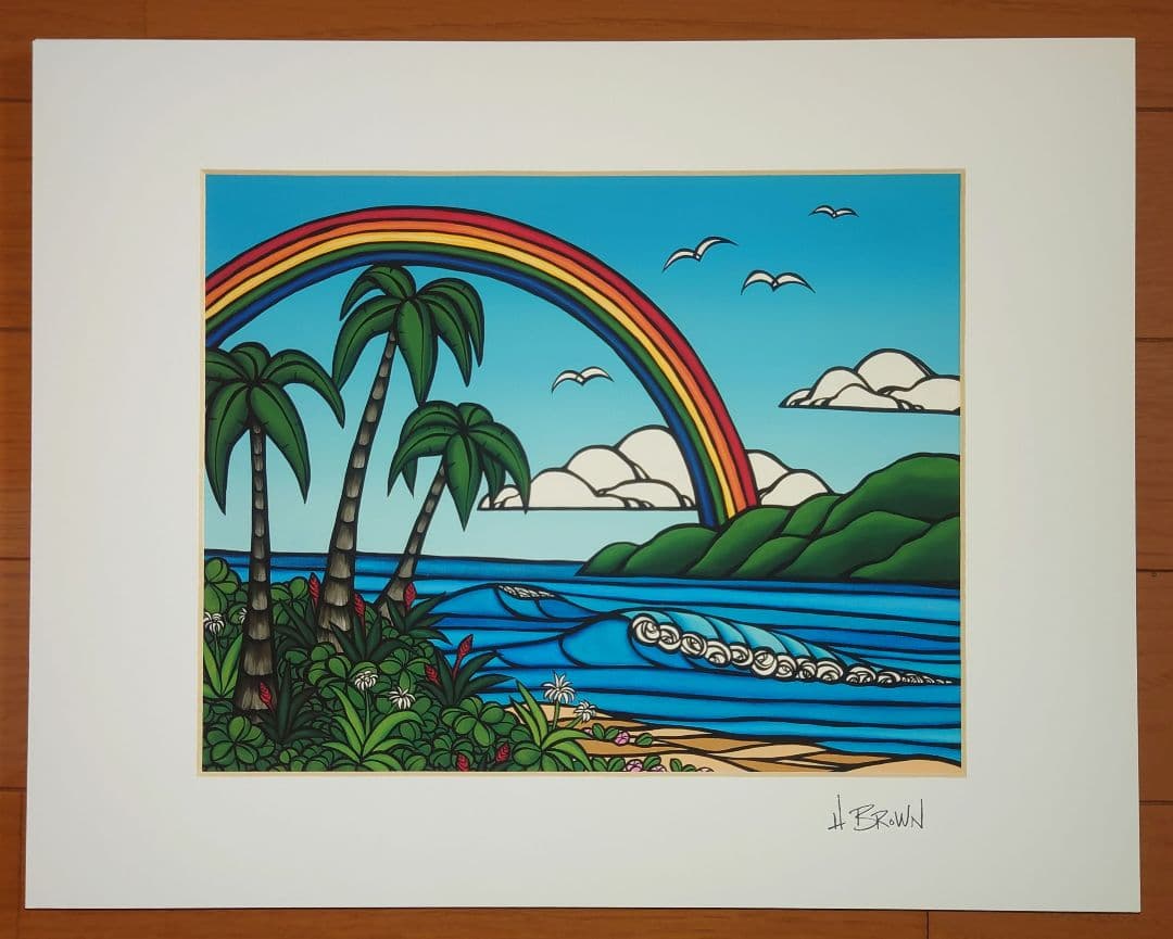 ✨美品✨ヘザー・ブラウン 額縁付き