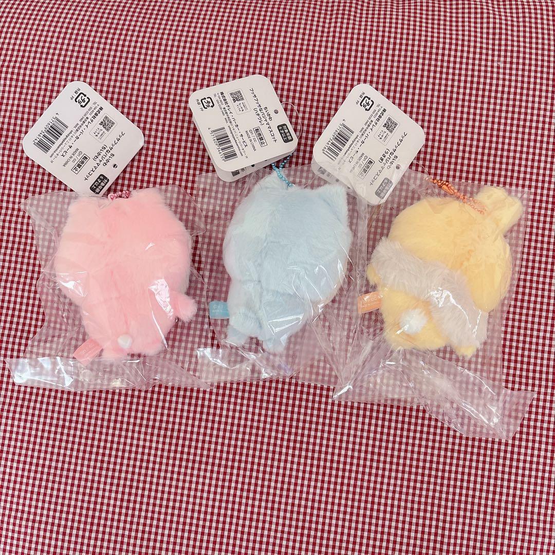 【新品.未開封】♡ちいかわ　フッサフッサなパジャママスコット 3点セット♡