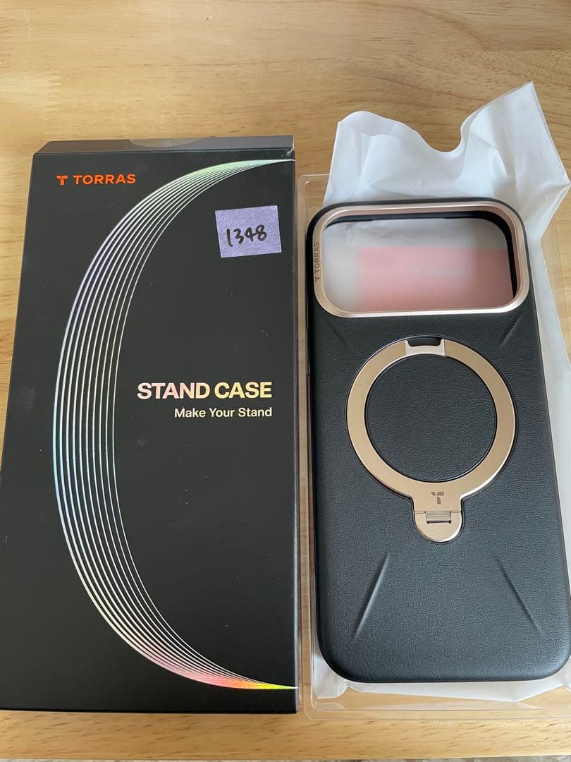 TORRAS iPhone17ProMax用ケース レザートーン ブラック