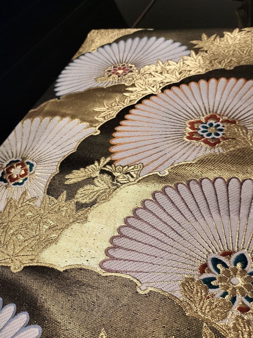 A818高級‼️ひな祭り‼️袋帯テーブルランナー2m26cm