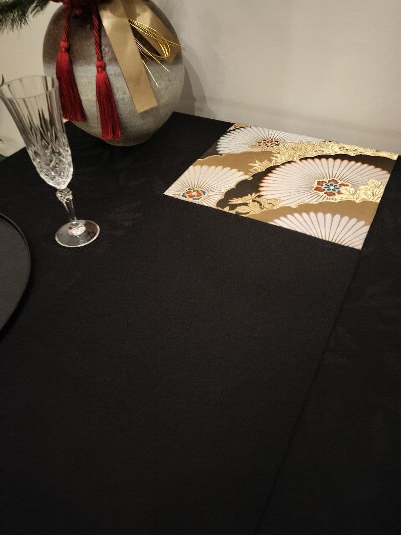 A818高級‼️ひな祭り‼️袋帯テーブルランナー2m26cm