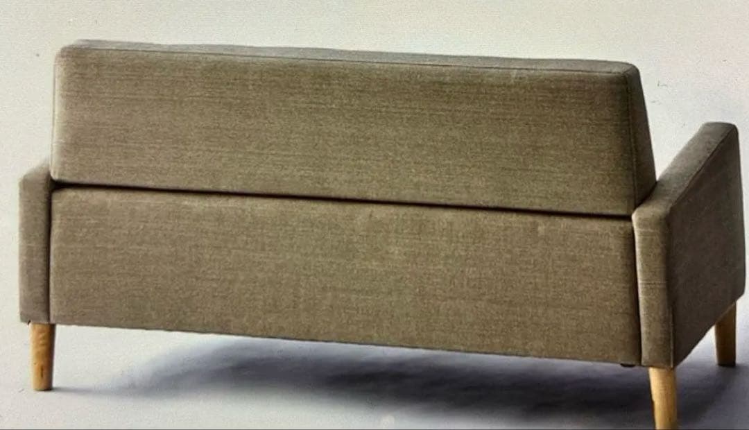 【ベルメゾン】 ファブリックソファー/2人掛け/ワイドソファ/ベージュ