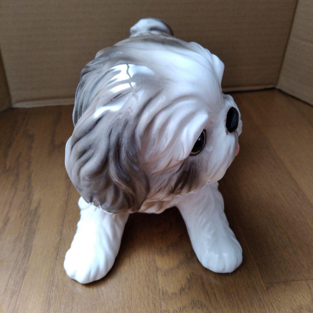 シーズー犬陶器製置物