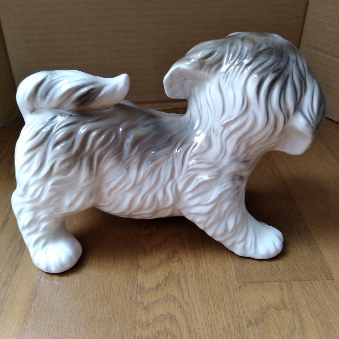 シーズー犬陶器製置物