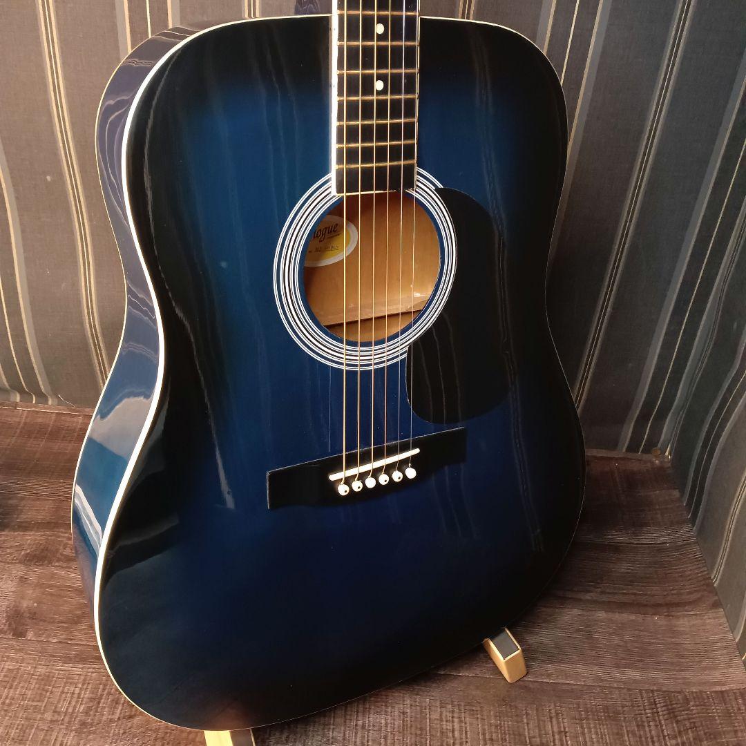 初心者 ビギナー 女性 アコギ アコースティックギター 青 ブルー