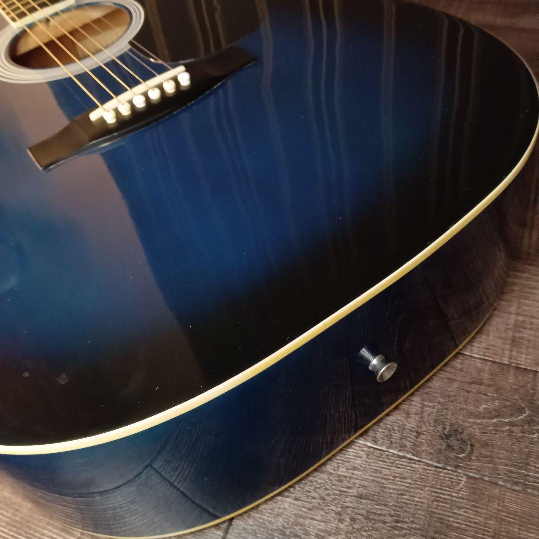 初心者 ビギナー 女性 アコギ アコースティックギター 青 ブルー