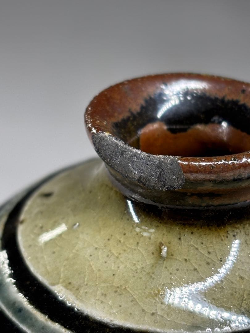 人間国宝『金城次郎』造 魚紋 壷 壺屋焼 花瓶 花生 壺 本物保証