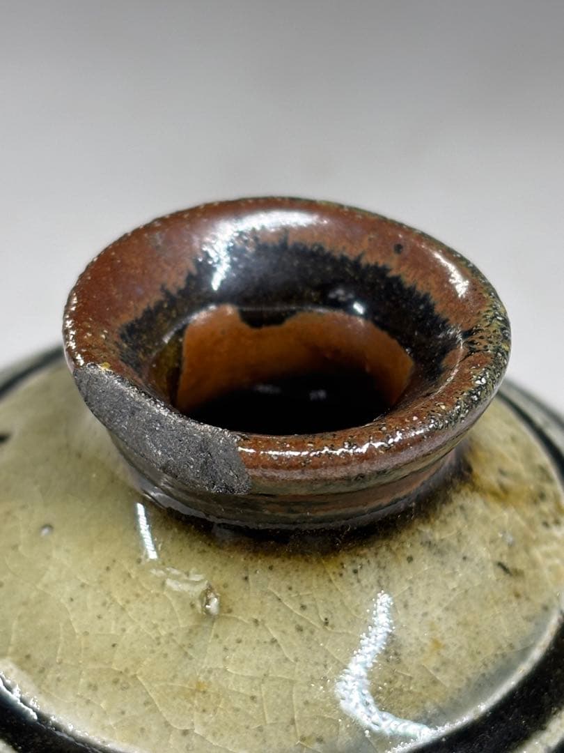 人間国宝『金城次郎』造 魚紋 壷 壺屋焼 花瓶 花生 壺 本物保証