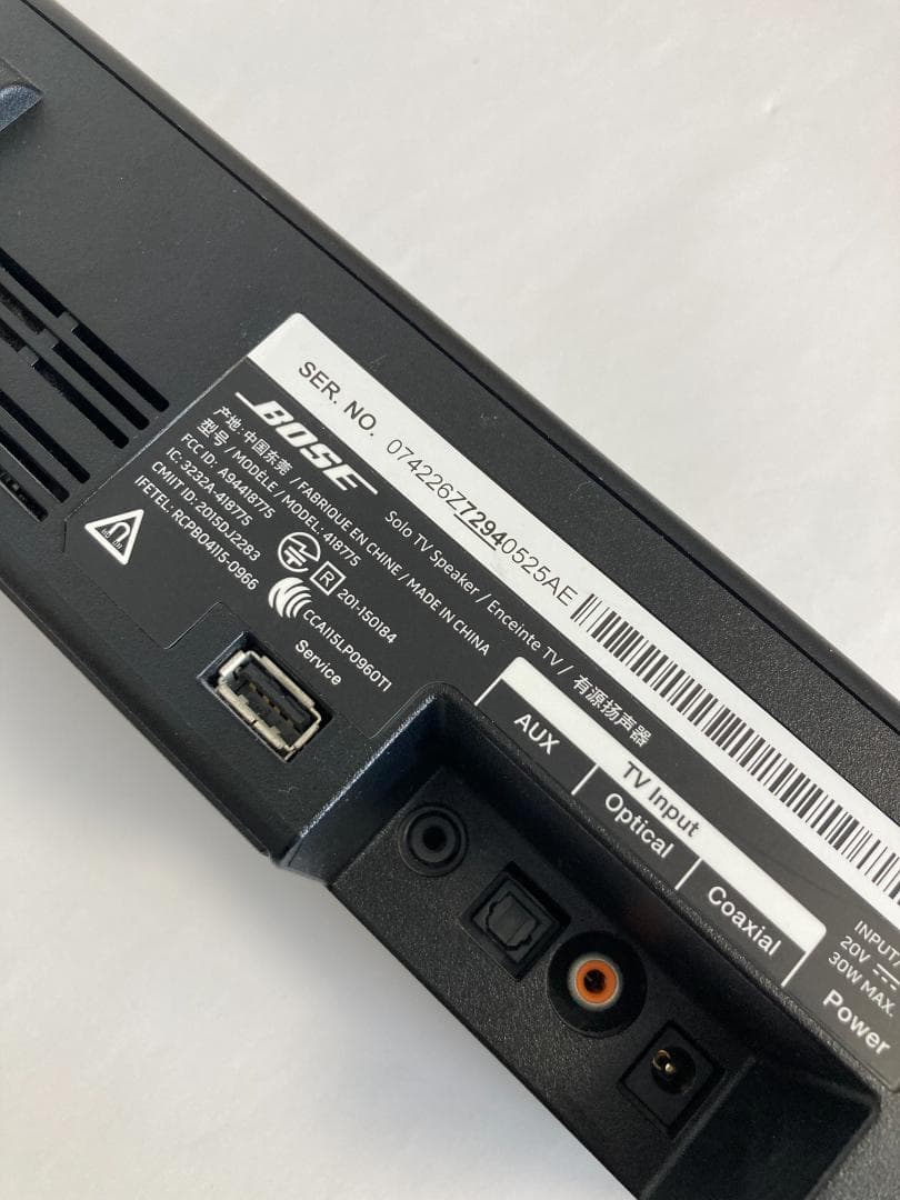 BOSE Solo TV Speaker　サウンドバー