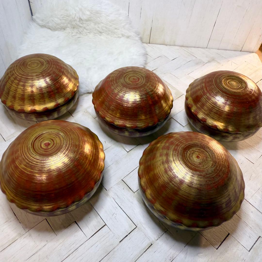 激レアヴィンテージ♡有田焼♡天狗谷窯♡朱巻金彩刷毛目の美しすぎる珍味入れ♡