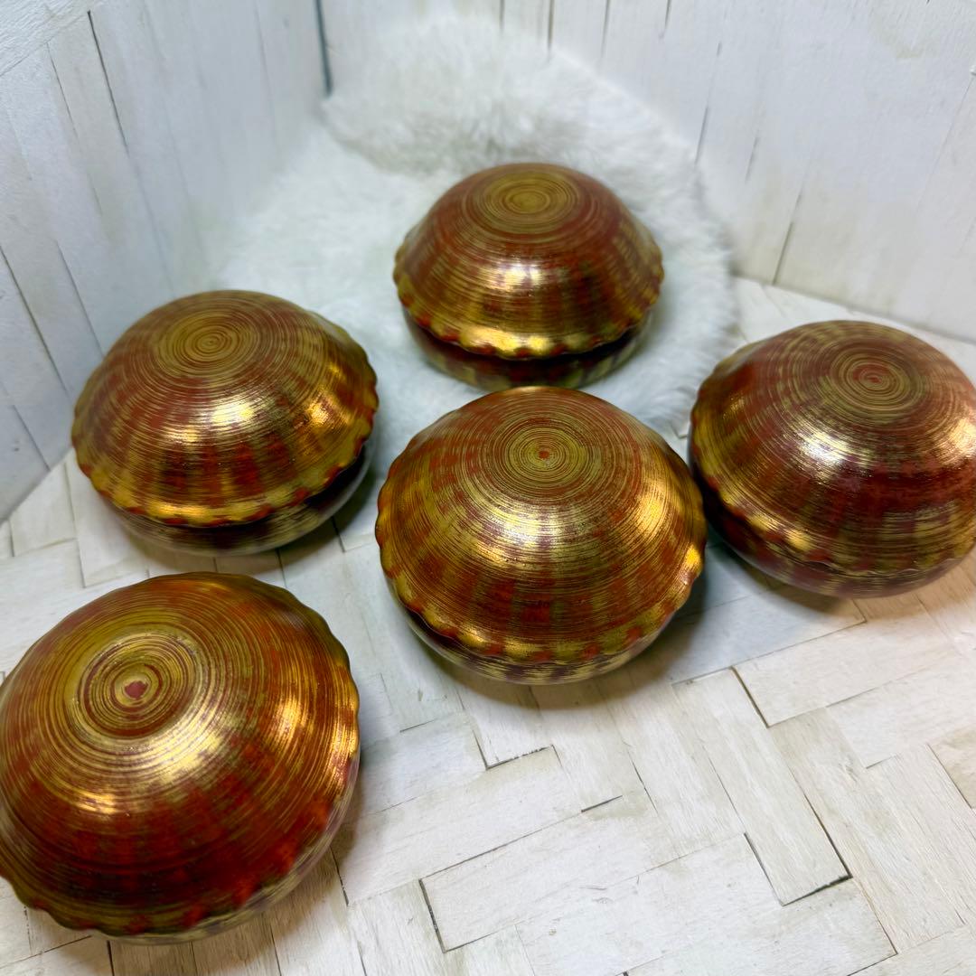 激レアヴィンテージ♡有田焼♡天狗谷窯♡朱巻金彩刷毛目の美しすぎる珍味入れ♡