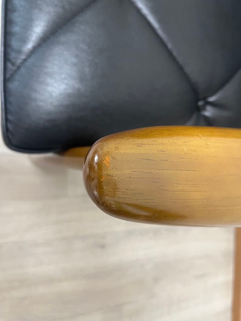 カリモク　kチェア2シーター　ブラック