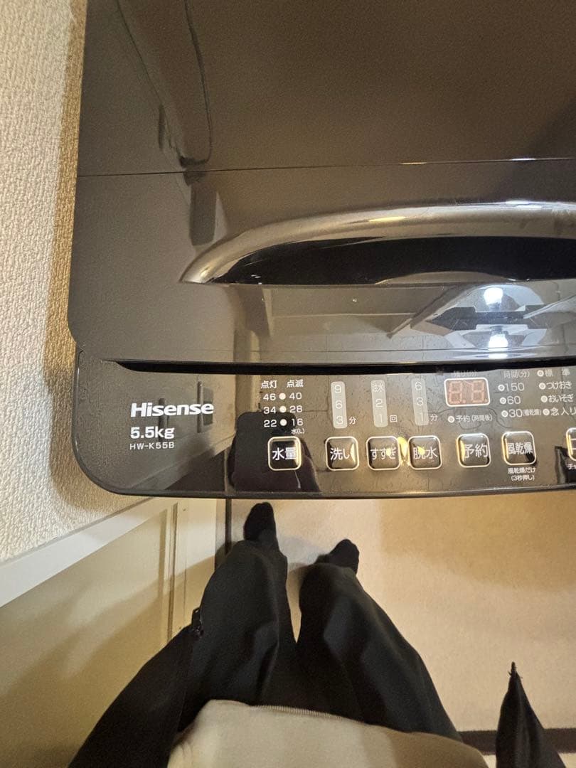 Hisense 縦型洗濯機 HW-K55B 5.5kg