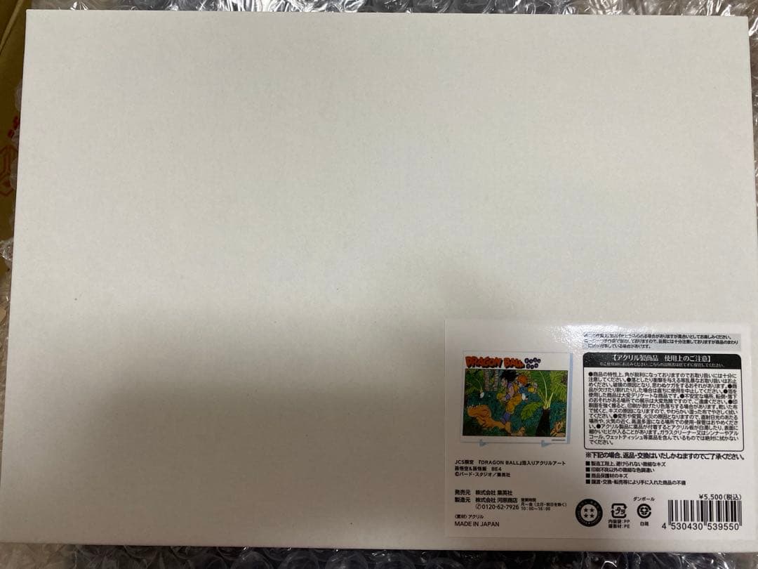 DRAGON BALL 箔入りアクリルアート 孫悟空＆孫悟飯　ドラゴンボール