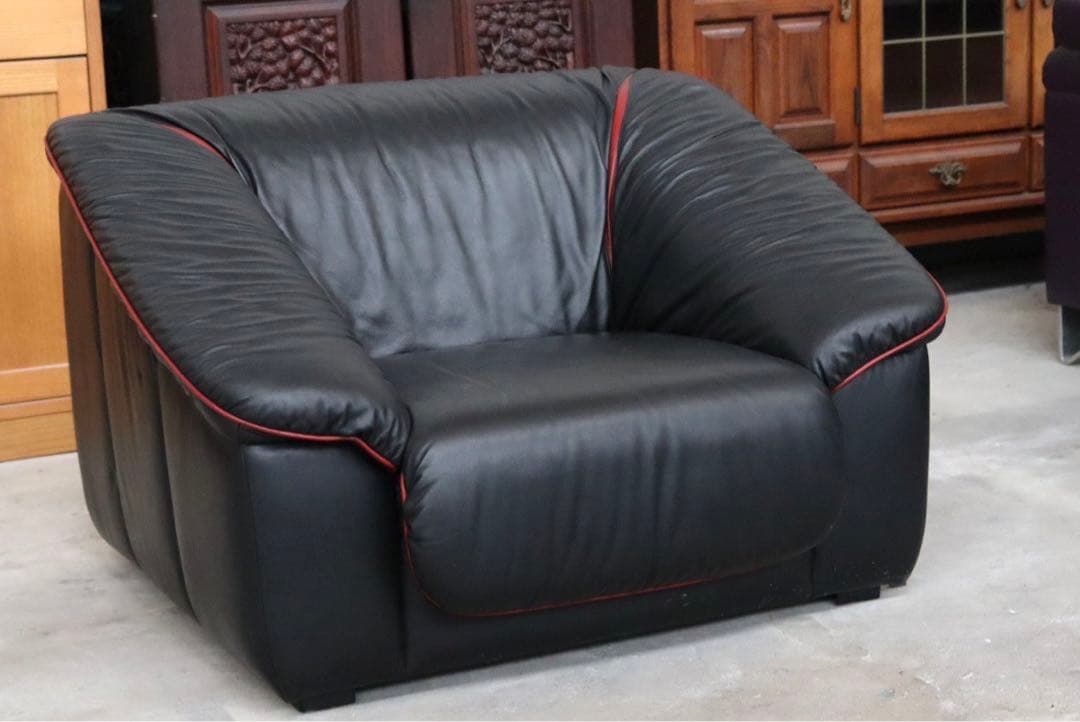 GMIS207B○イタリアモダン 1人掛けソファ シングルソファ アームソファ