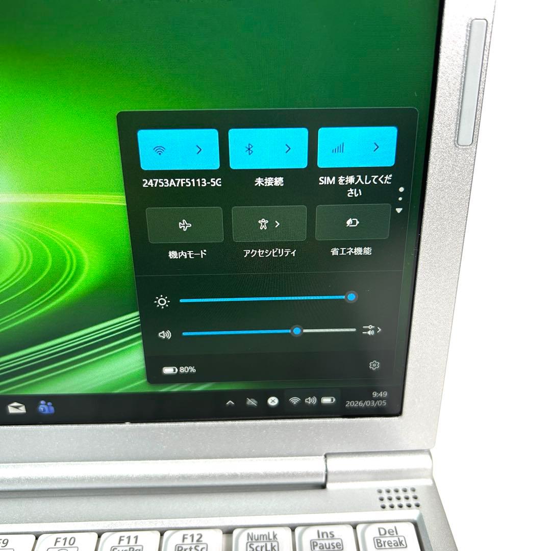 美品 Panasonic Let's note SV9 LTE バッテリー超良好
