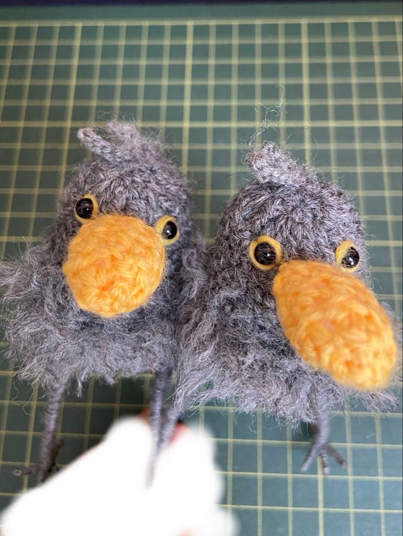 あみぐるみ　帽子　キューピー