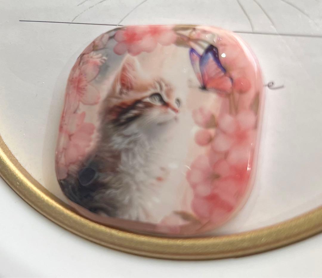 レジンヘアゴム♡桜猫ちゃん。❀·̩͙꙳。