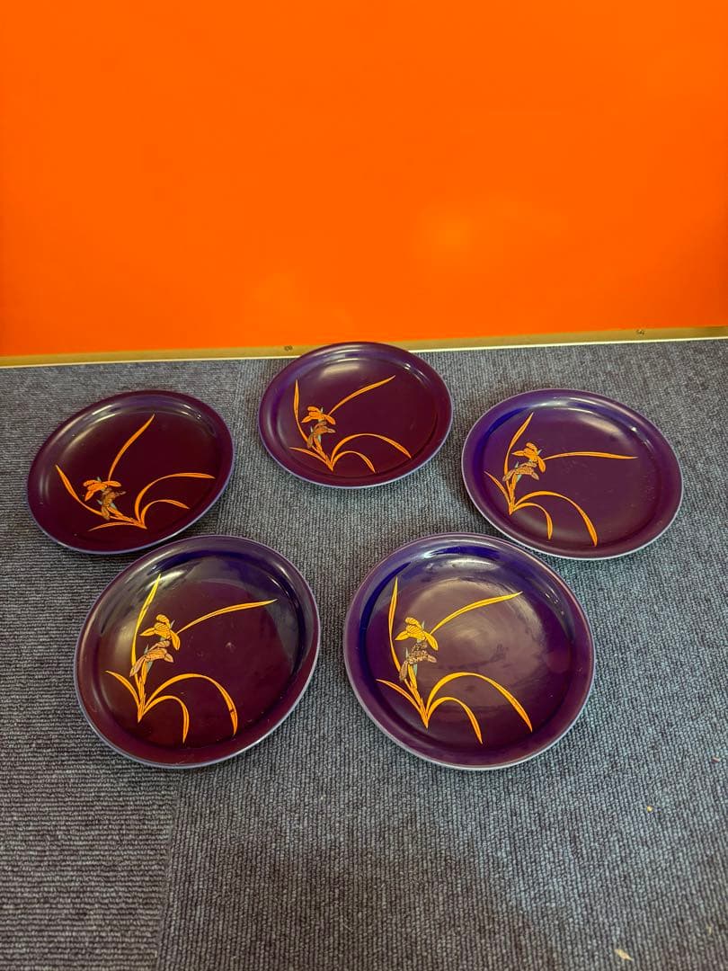 1960  香蘭社　金彩　皿　5客