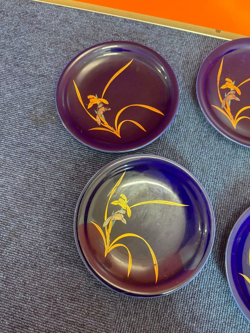 1960  香蘭社　金彩　皿　5客