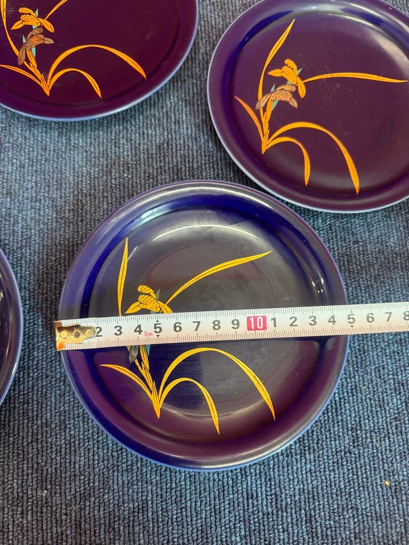 1960  香蘭社　金彩　皿　5客