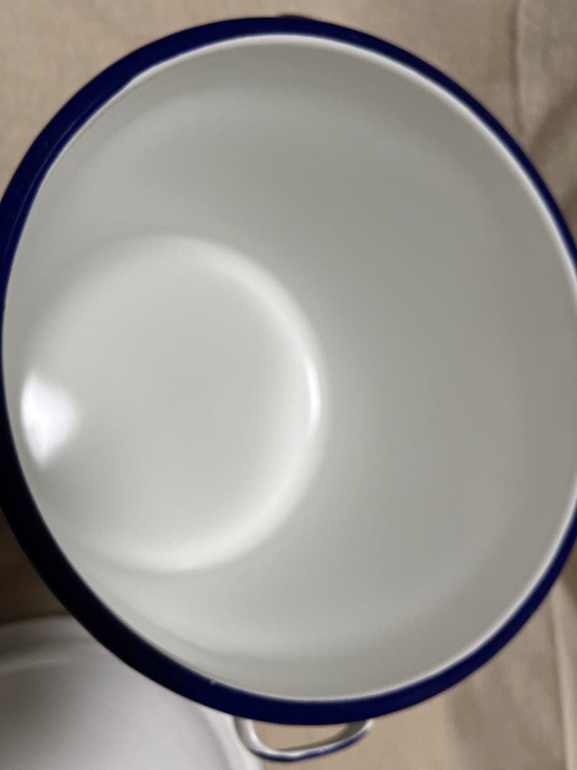 ホーロー缶 ホーローブレッド缶 ブレッド缶 大小セット ブルー