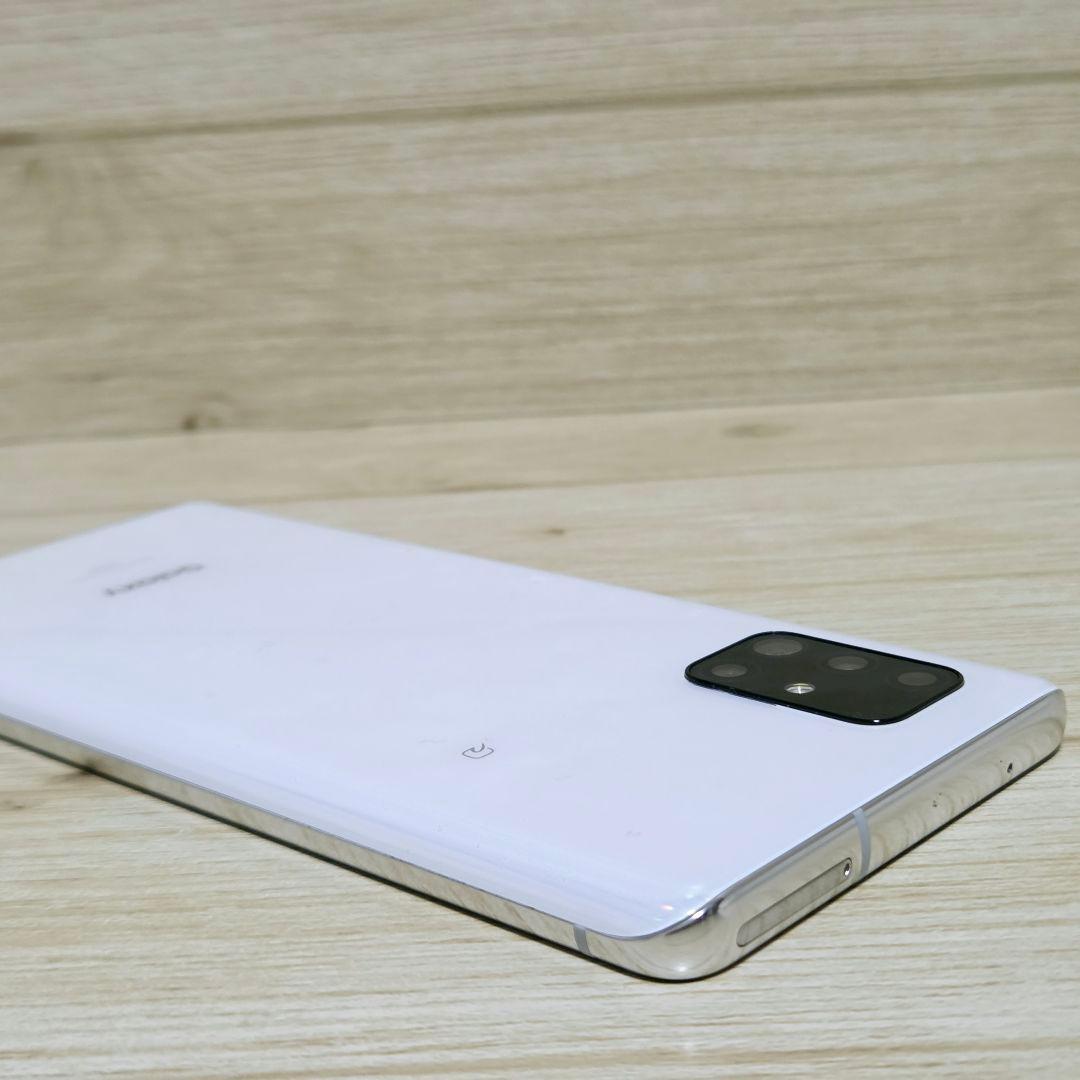 動作品【良好品】SIMフリー Galaxy A51 ホワイト au SCG07