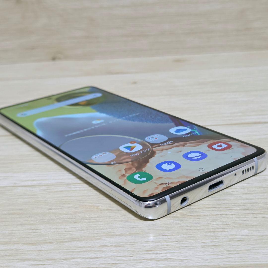 動作品【良好品】SIMフリー Galaxy A51 ホワイト au SCG07