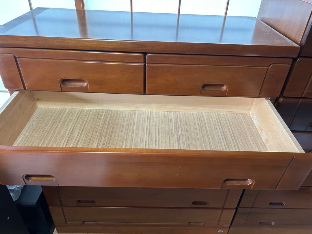 東海家具 TOKAI KAGU 木製たんす6段 ブラウンチェスト 箪笥