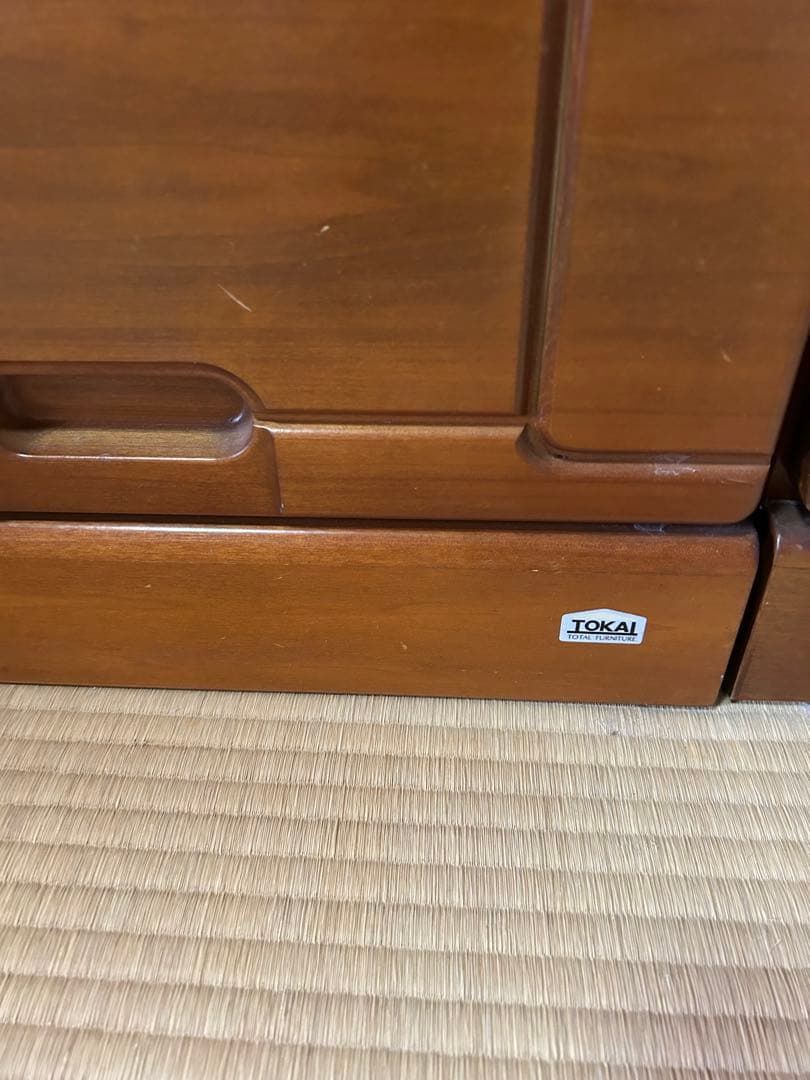 東海家具 TOKAI KAGU 木製たんす6段 ブラウンチェスト 箪笥