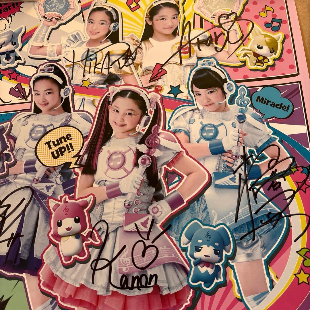 ミラクルちゅーんず！　直筆サイン入りポスター　小田柚葉　Girls2