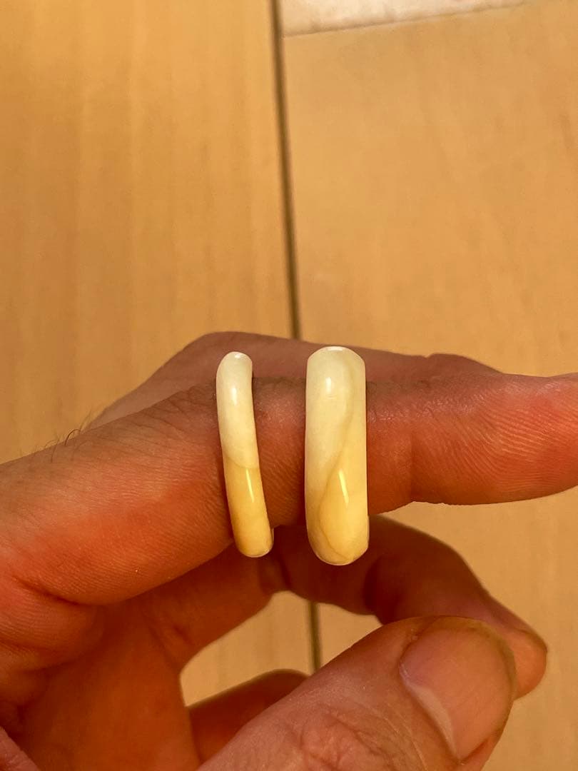 鯨歯リング　18〜18.2号 マッコウ　抹香鯨　印材　根付け　ボーンカービング