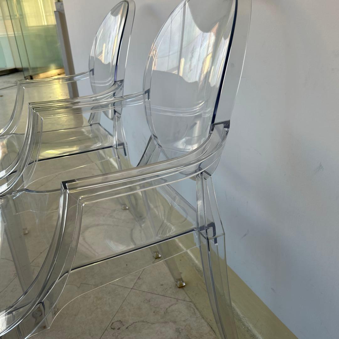 2脚セット　Kartell ルイ・ゴースト シングルチェア クリア