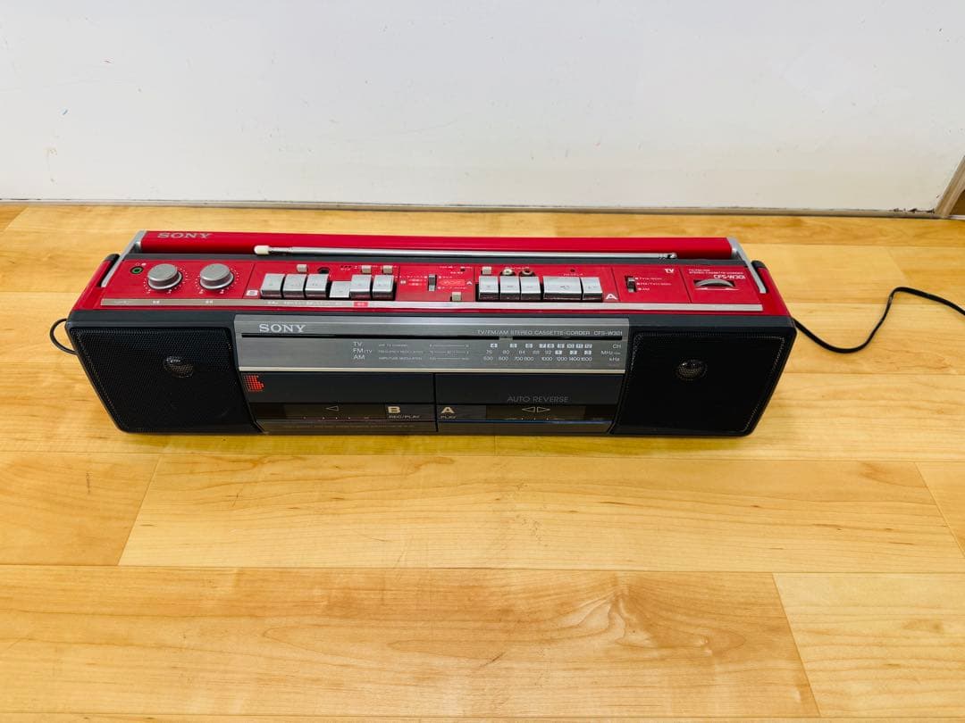 SONY CFS‐W301 ソニーラジカセ　動作品 希少 時代物　アンティーク
