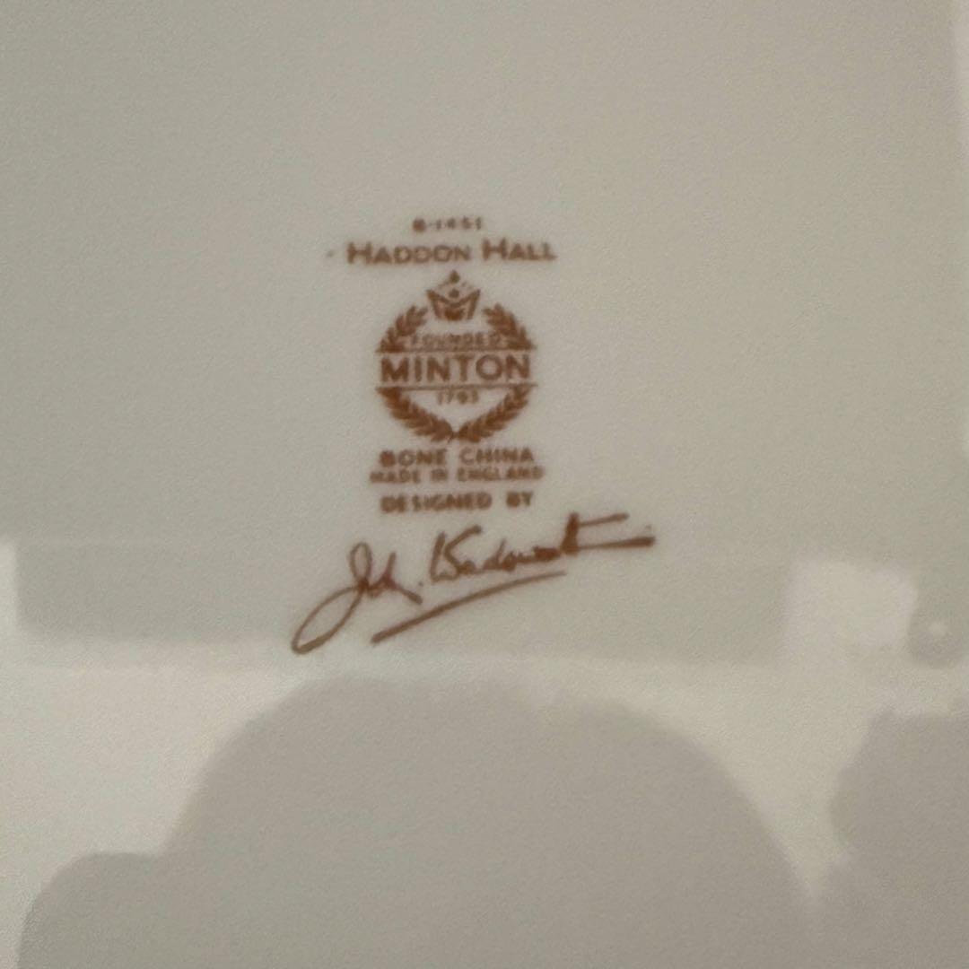 英国製 廃盤　ミントン ハドンホール オーバルプレート 27cm 4枚セット