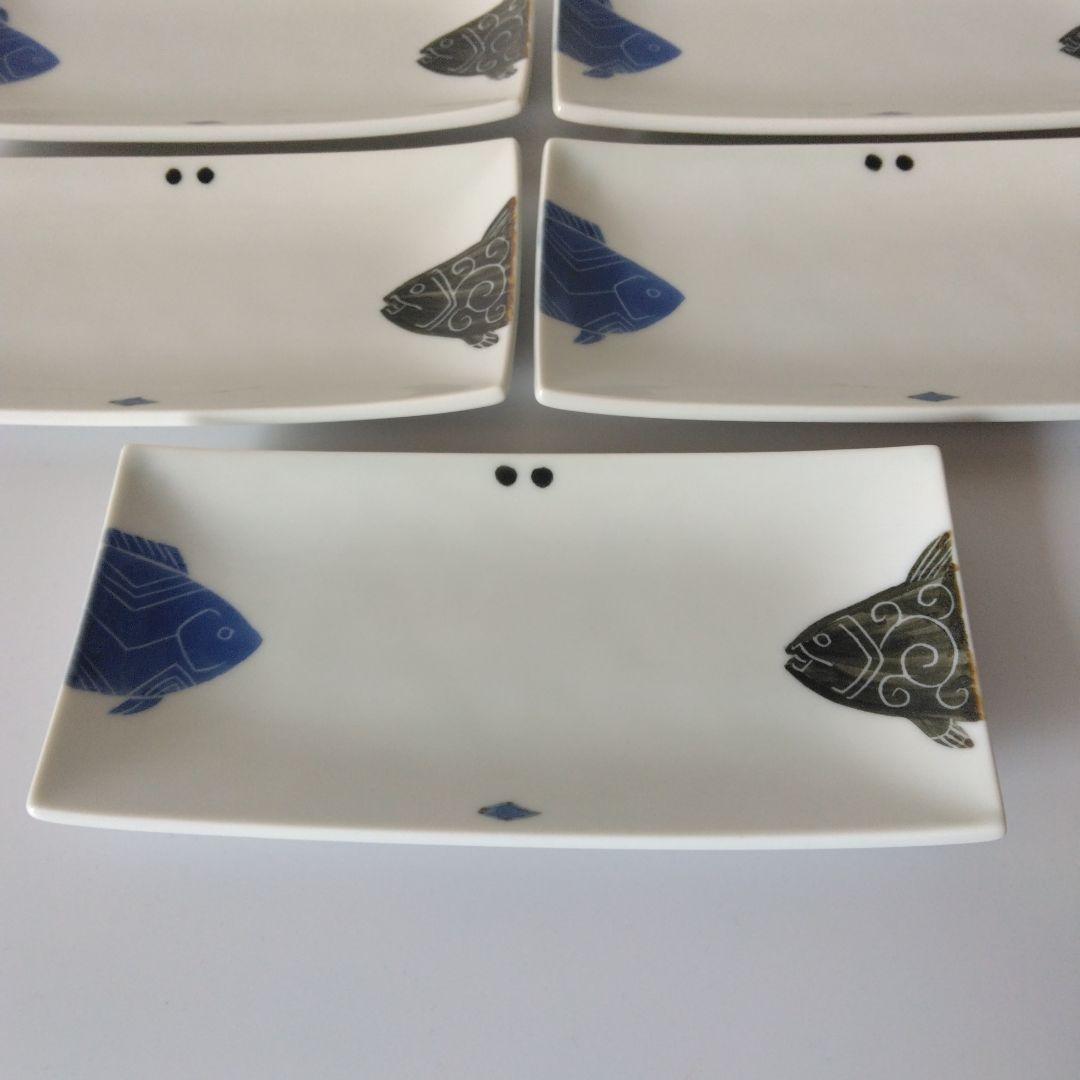 C816　有田焼　伝平窯　長方皿　5枚