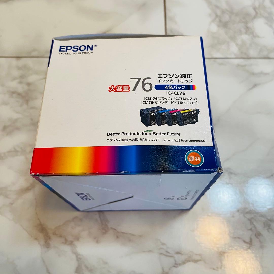 EPSON純正76インクカートリッジ 4色パック大容量 未開封品推奨使用期限切れ