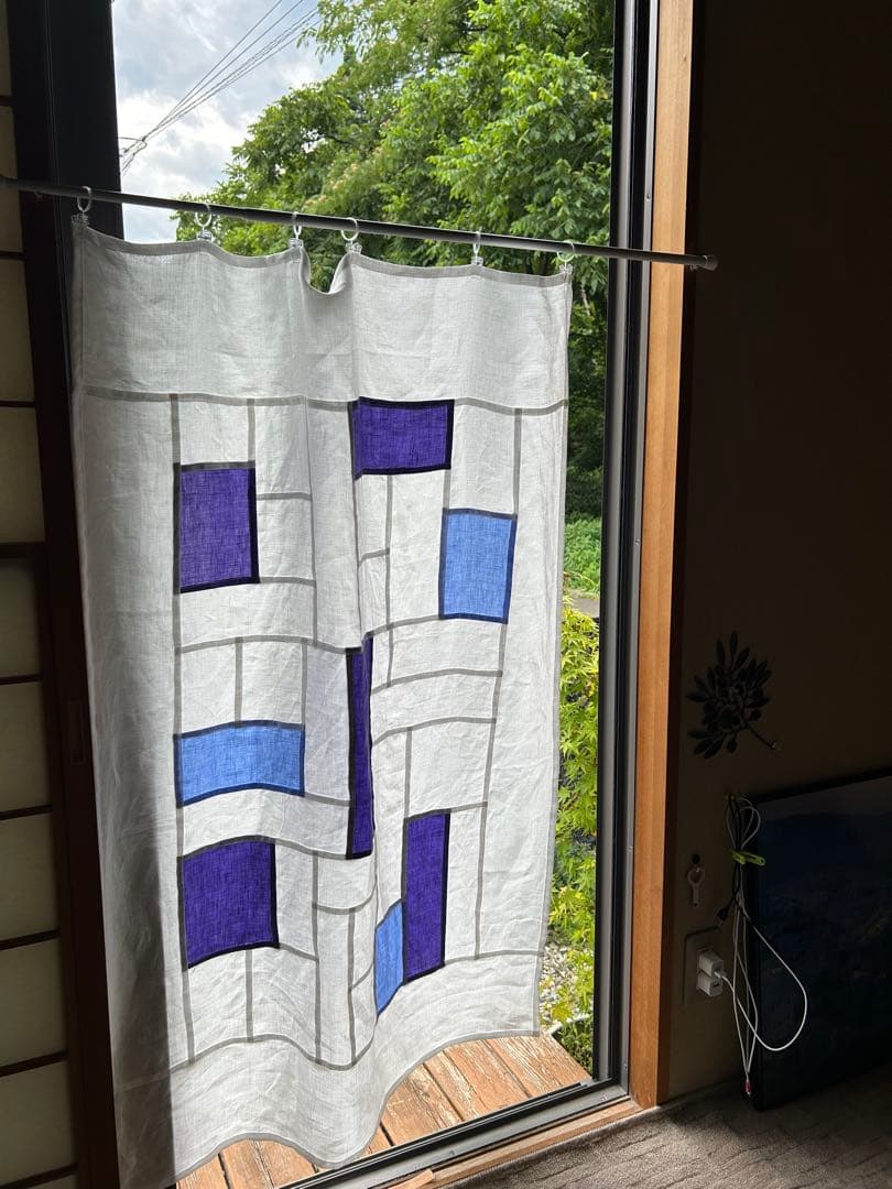 「キキョウ」麻ポジャギ