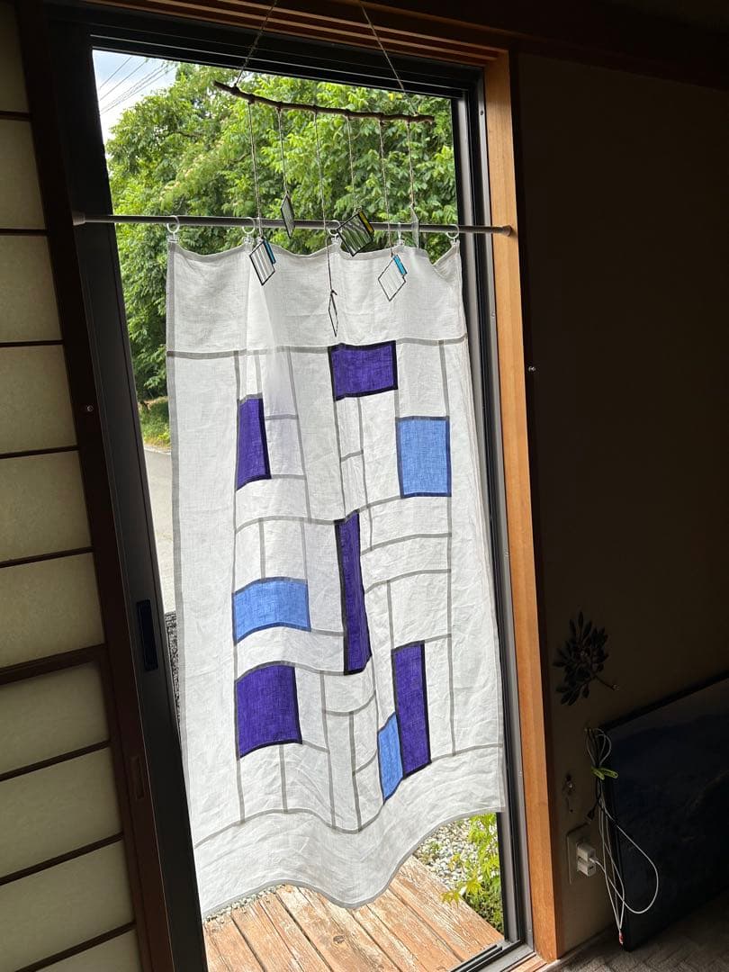 「キキョウ」麻ポジャギ