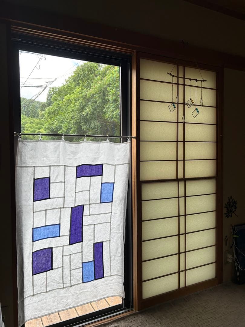 「キキョウ」麻ポジャギ