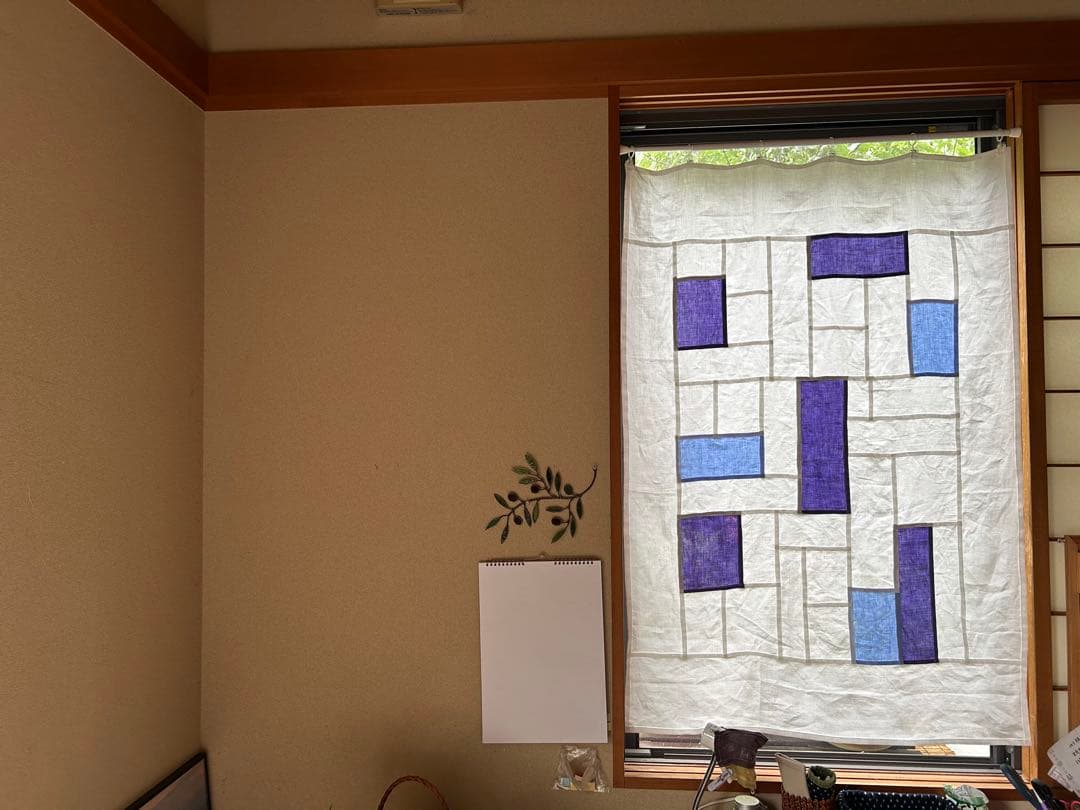 「キキョウ」麻ポジャギ