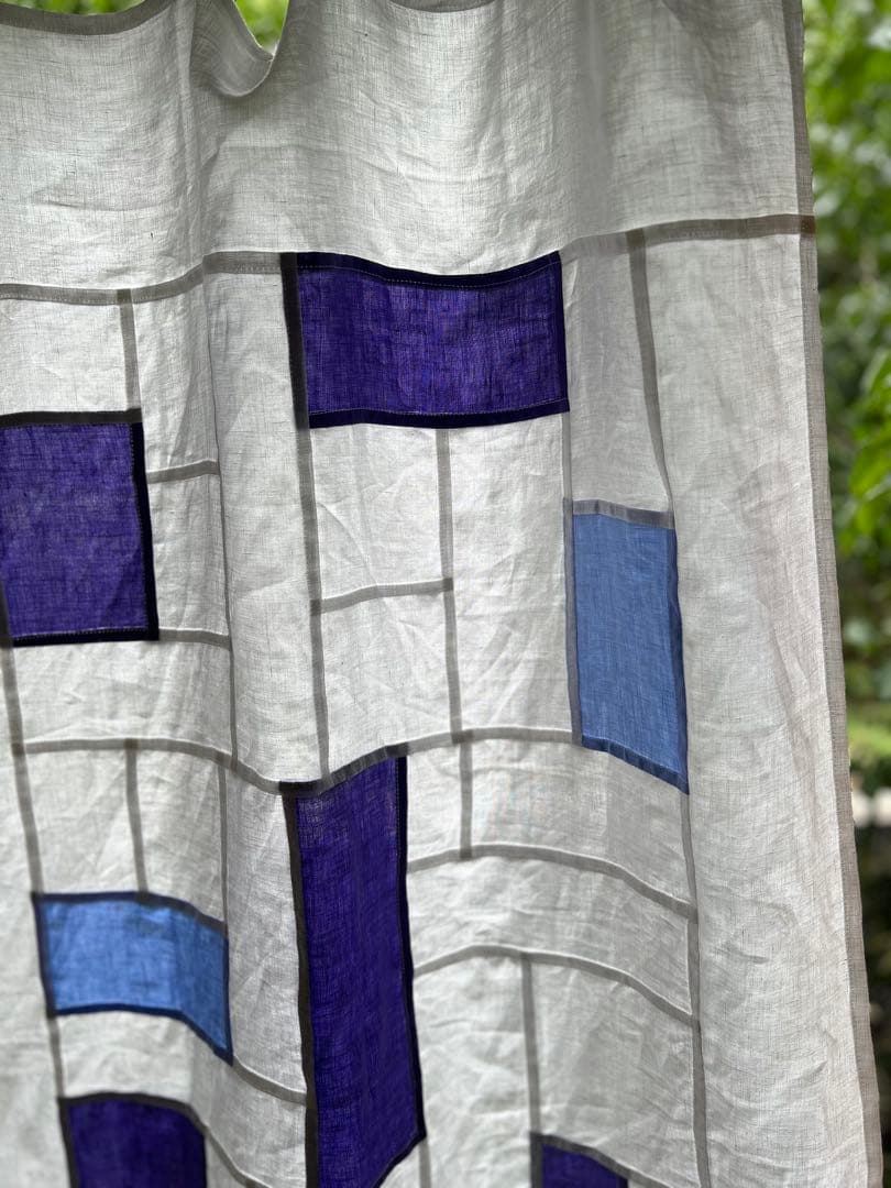 「キキョウ」麻ポジャギ