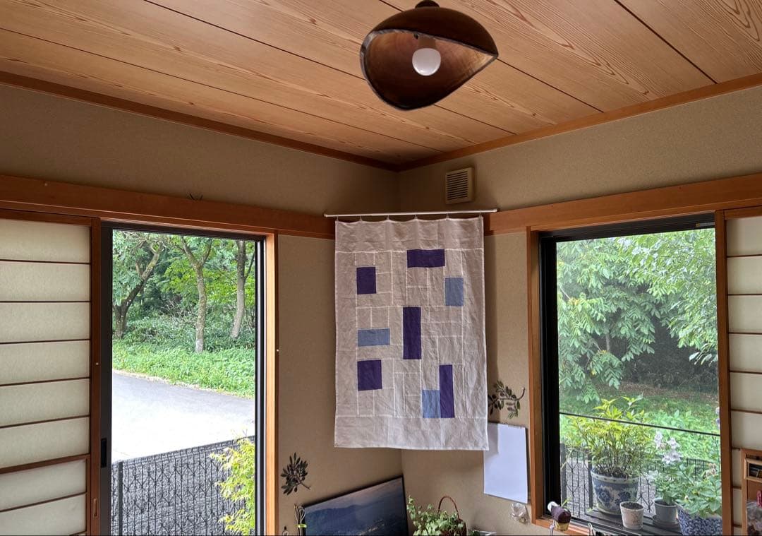 「キキョウ」麻ポジャギ