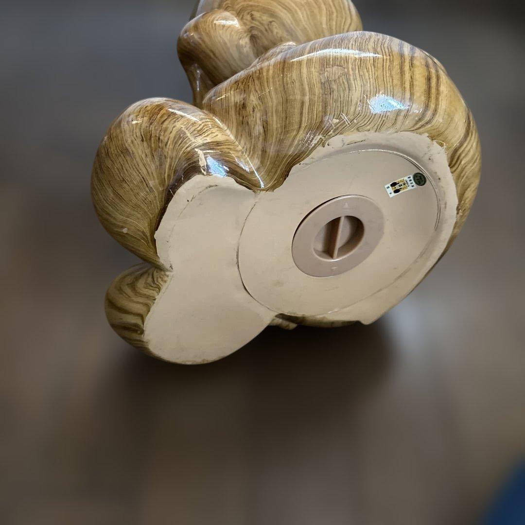 木目調ミッキーマウス 貯金箱　35㌢