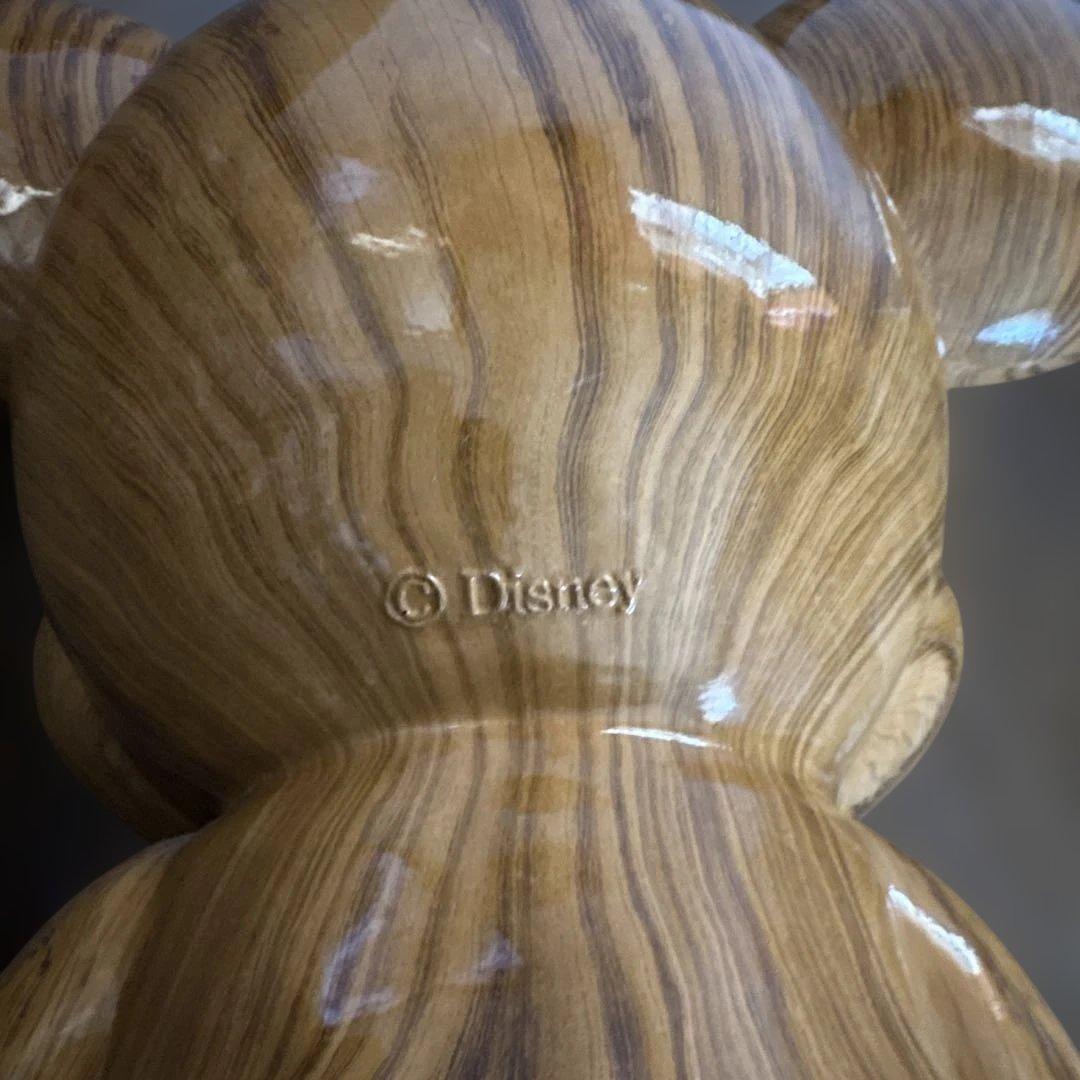 木目調ミッキーマウス 貯金箱　35㌢